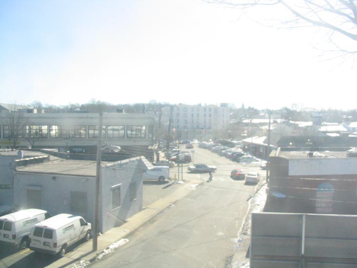 North Main Street and Mill Street, Port Chester, NY from a New Haven-Bound Metro-North Train