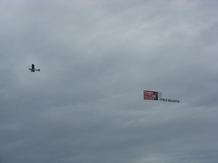 Plane Towing Banner, Beach Near Ocean View Parkway, Bethany Beach, Delaware, August 29, 2009