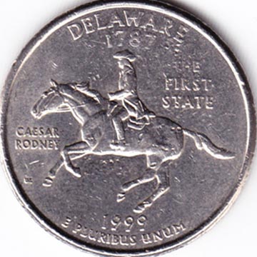 United States Mint 50 State Quarters Program Delaware Quarter