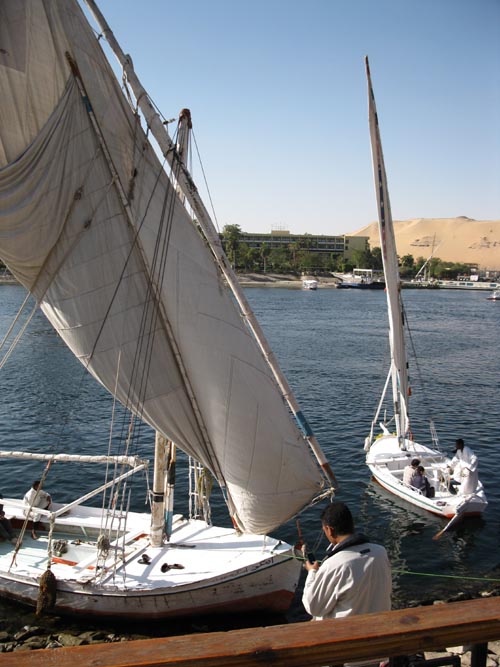 Felucca, Nile River, Isis Corniche Hotel, Aswan, Egypt