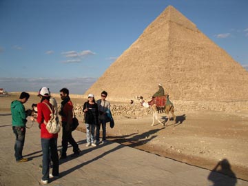 Pyramid of Khafre, Giza Pyramid Complex, Cairo, Egypt, January 4, 2011