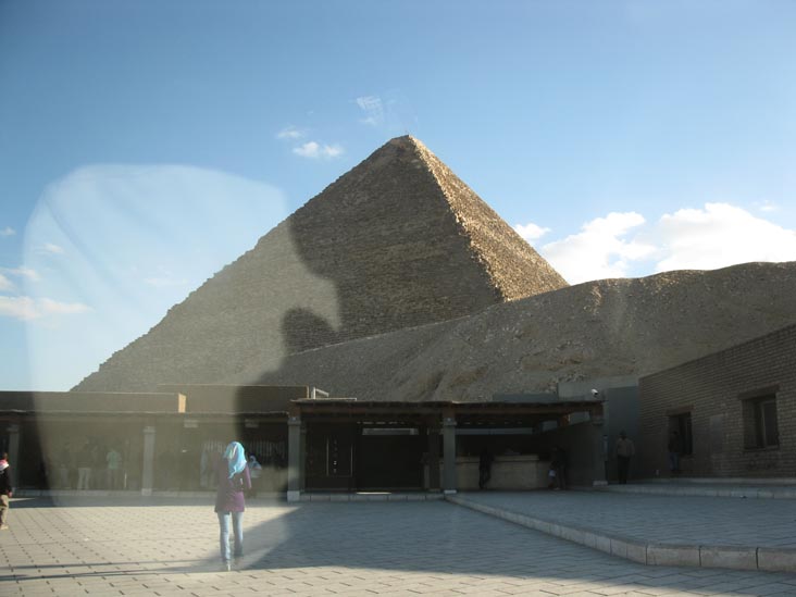 Great Pyramid of Giza From Ticket Office Area, Giza Pyramid Complex, Cairo, Egypt