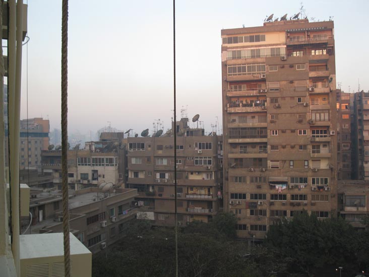 View From Room 708, Zayed Hotel, 42 Abu El Mahasen El Shazly Square, Mohandeseen, Cairo, Egypt