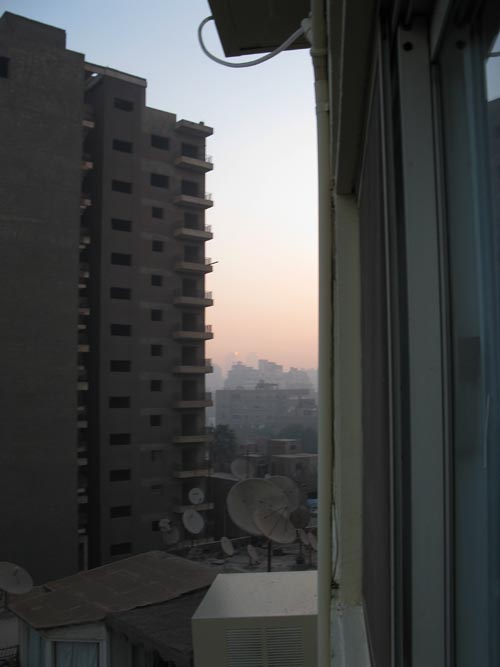 View From Room 708, Zayed Hotel, 42 Abu El Mahasen El Shazly Square, Mohandeseen, Cairo, Egypt