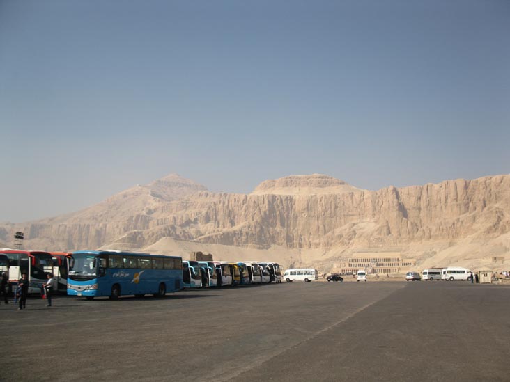 Parking Area, Deir el-Bahari, West Bank, Luxor, Egypt