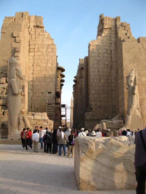 First Court/Great Forecourt, Temple of Amun, Karnak Temple Complex, Luxor, Egypt