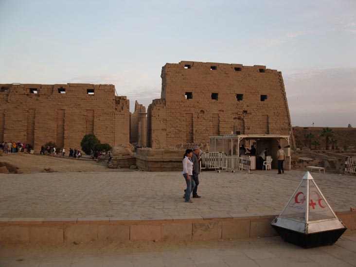 View Toward First Pylon, Temple of Amun, Karnak Temple Complex, Luxor, Egypt