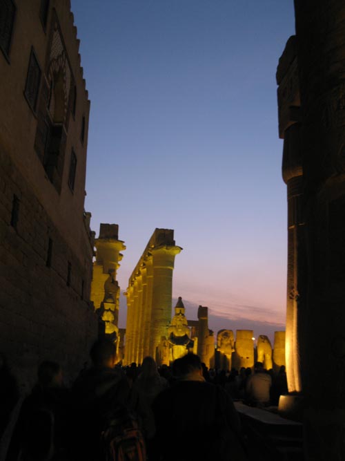 View Toward Court of Ramesses II, Luxor Temple, Luxor, Egypt