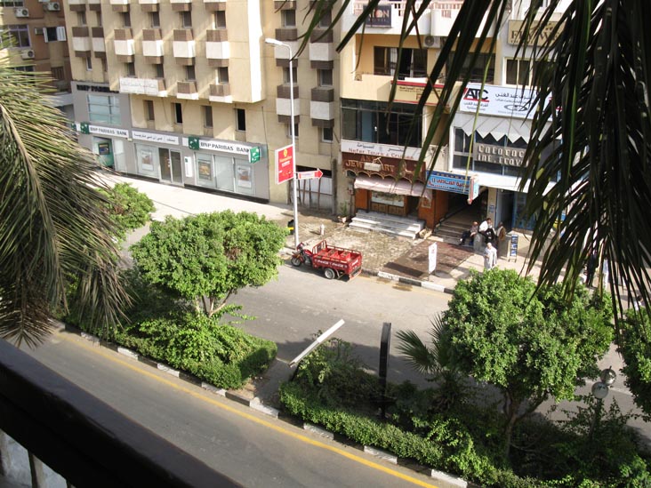 View of Khaled Ibn El Waild Street From Balcony of Room 403, Pyramisa Isis Hotel & Suites Luxor, Khaled Ibn El Waild Street, Luxor, Egypt