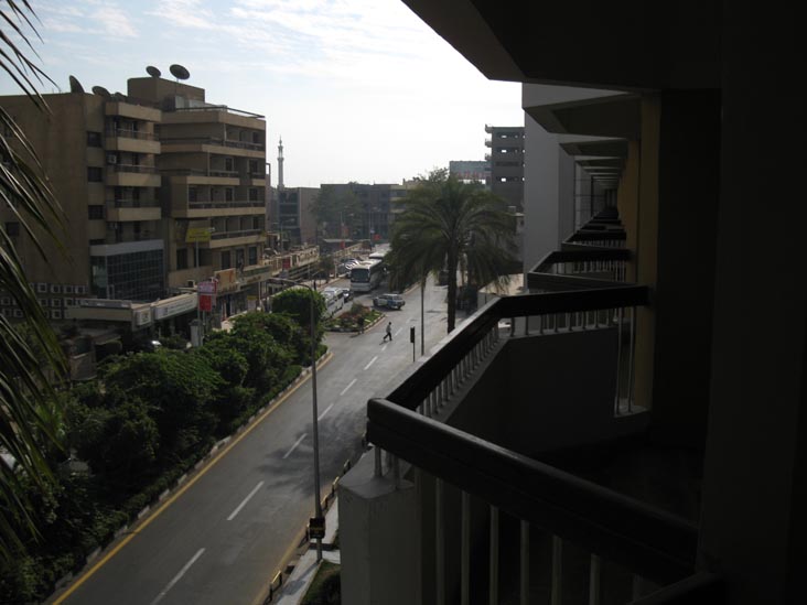 View of Khaled Ibn El Waild Street From Balcony of Room 403, Pyramisa Isis Hotel & Suites Luxor, Khaled Ibn El Waild Street, Luxor, Egypt