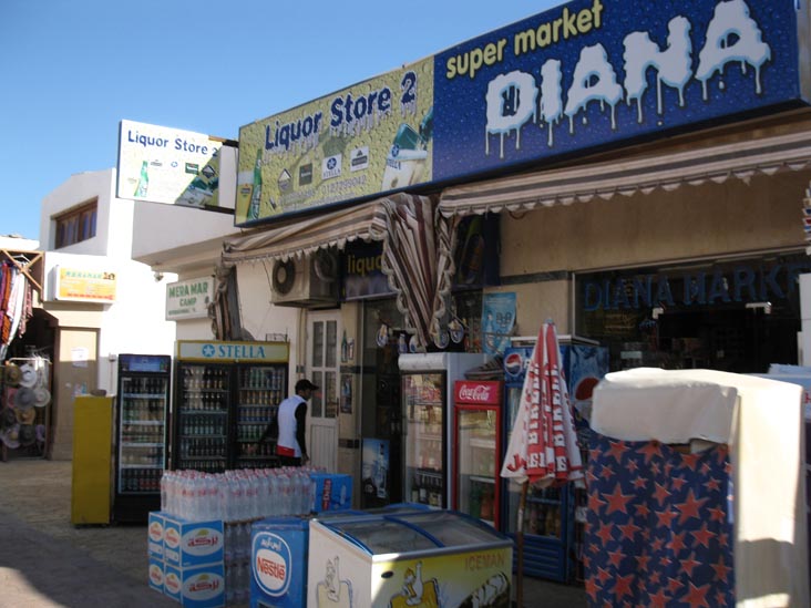 Liquor Store 2 and Supermarket Diana, Pedestrian Market, Dahab, Sinai, Egypt