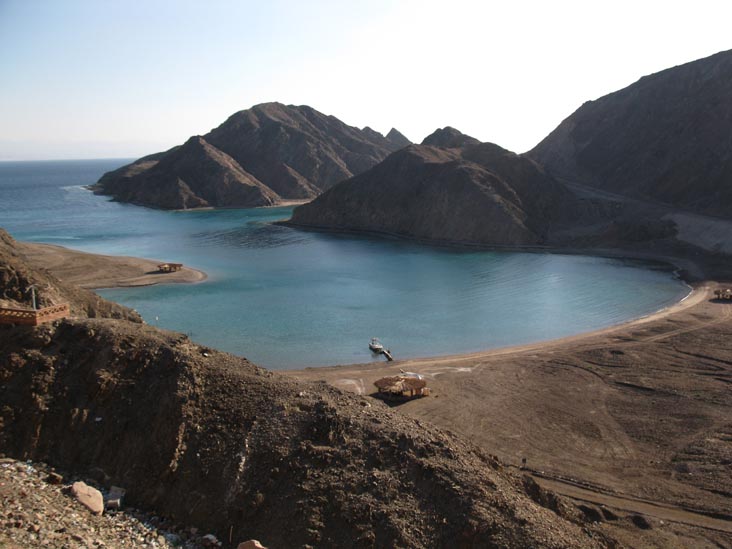 The Fjord From Fiord Bay Rest House, Highway 66 Near Taba, Sinai, Egypt