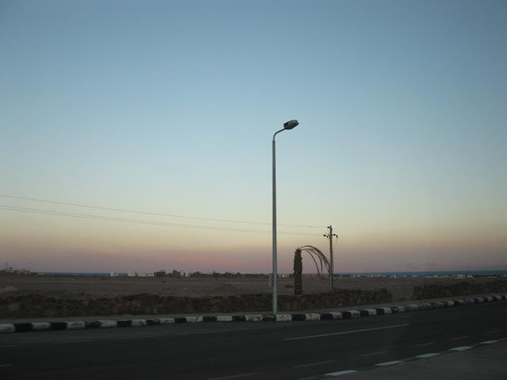 Entering Dahab, Sinai, Egypt