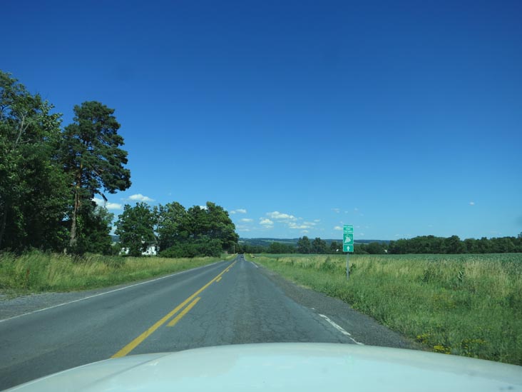 County Road 139 Heading Toward Sheldrake Point Winery, Ovid, New York
