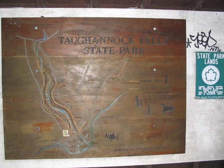 Taughannock Falls State Park Trail Map, Taughannock Falls State Park, Trumansburg, New York