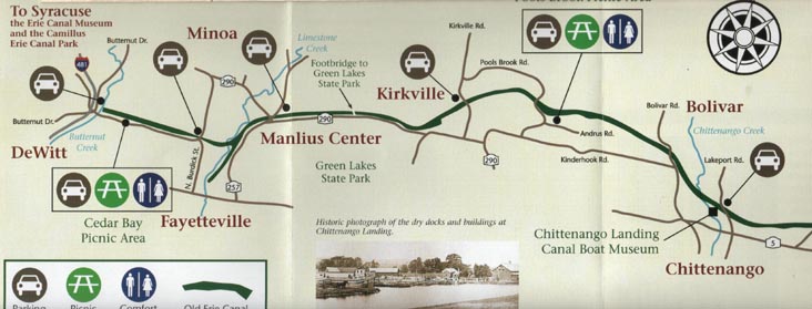 Portion of Erie Canal State Park Map