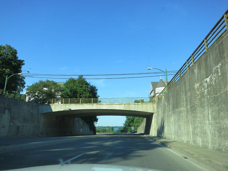 Main Street/Route 14 Overpass From Hamilton Street, Geneva, New York, July 2, 2012