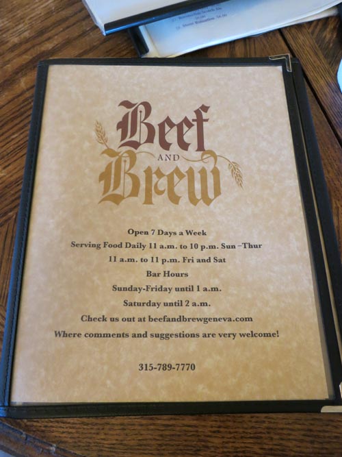 Beef & Brew, 293 Main Street, Geneva, New York