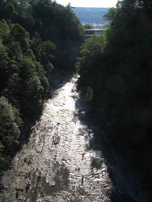 Fall Creek From The Suspension Bridge, Cornell University, Ithaca, New York, July 16, 2006