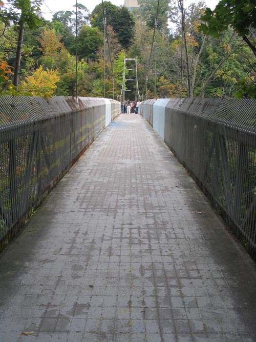 Suspension Bridge, Cornell University, Ithaca, New York, October 9, 2004