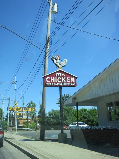 Mr. Chicken, 106 South Franklin Street/New York State Route 14 at 11th Street, Watkins Glen, New York, July 2, 2012