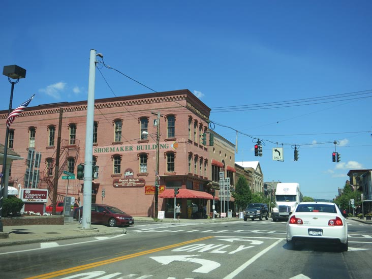 North Franklin Street/New York State Route 14 at 4th Street, Watkins Glen, New York, July 2, 2012