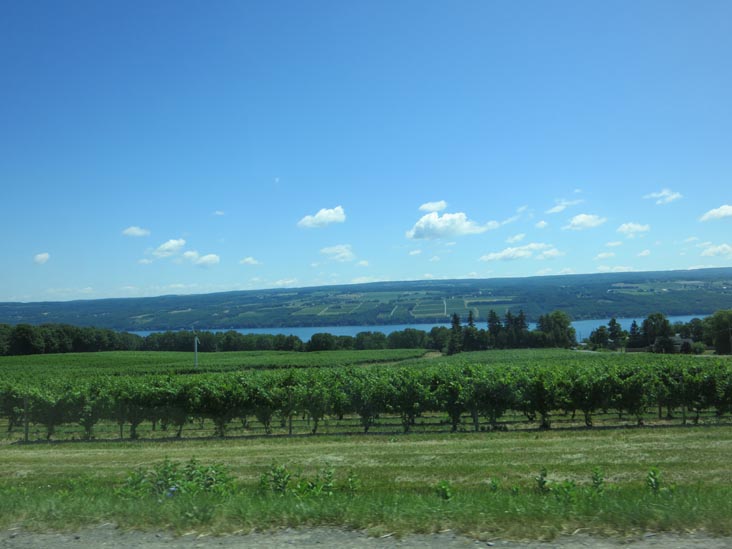 Seneca Lake From New York State Route 14 Near Glenora Wine Cellars, Dundee, New York, July 2, 2012