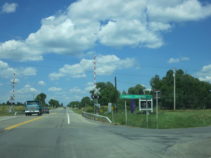 New York State Route 14 at Randall Crossing Road, Himrod, New York, July 2, 2012