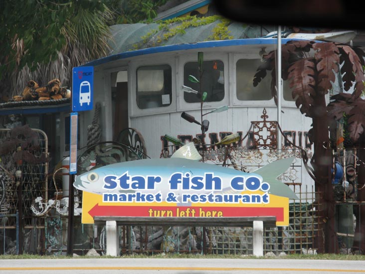 Star Fish Company Bus Bench Advertisement, Cortez Road and 123rd Street West, Cortez, Florida, November 9, 2009