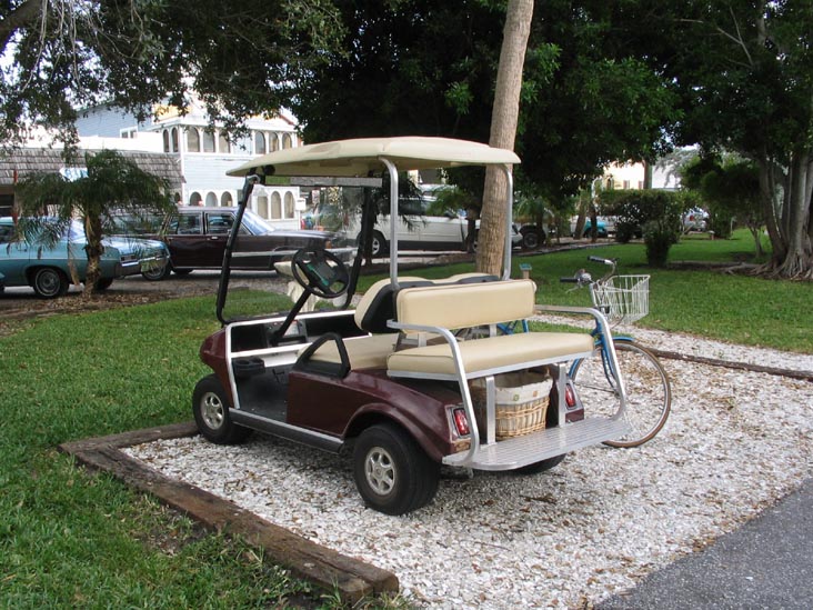 Golf Cart, Railroad Right of Way, Boca Grande, Florida