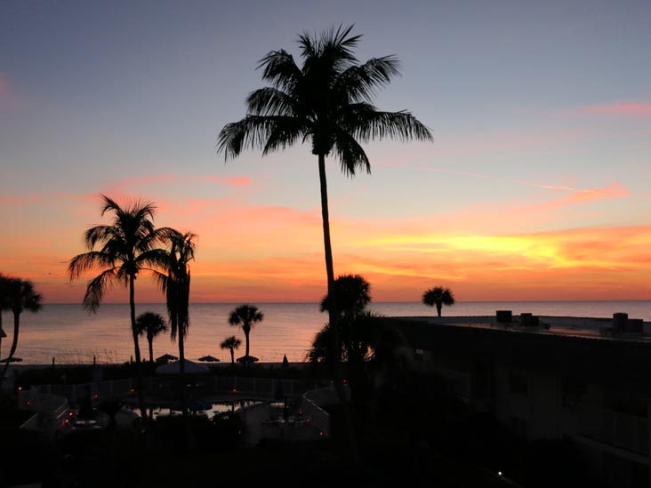 Sunset From Four Winds Beach Resort, Longboat Key, Florida, November 3, 2014, 6:59 p.m.