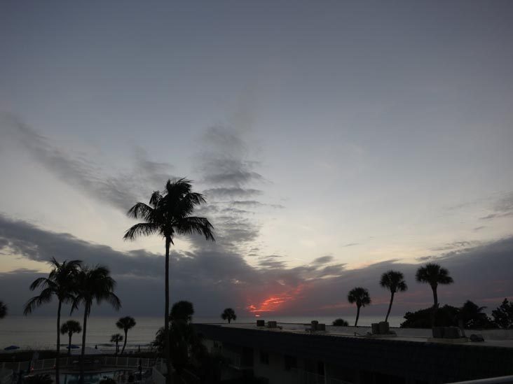 Sunset, Four Winds Beach Resort, Longboat Key, Florida, November 5, 2013