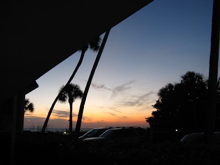 Sunset From Four Winds Beach Resort, Longboat Key, Florida, November 7, 2009, 6:03 p.m.
