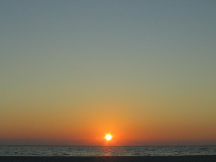 Sunset From Four Winds Beach Resort, Longboat Key, Florida, November 10, 2007, 5:36 p.m.