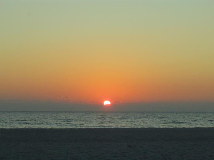 Sunset From Four Winds Beach Resort, Longboat Key, Florida, November 10, 2007, 5:39 p.m.