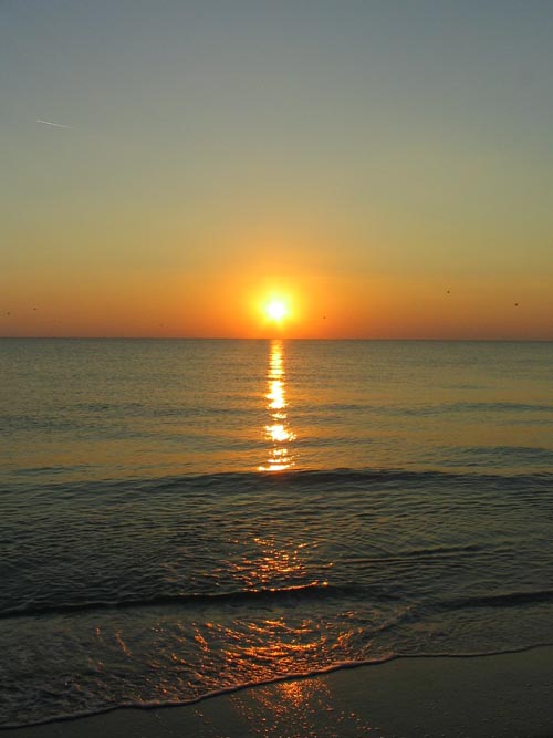 Sunset From Four Winds Beach Resort, Longboat Key, Florida, November 11, 2007, 5:31 p.m.