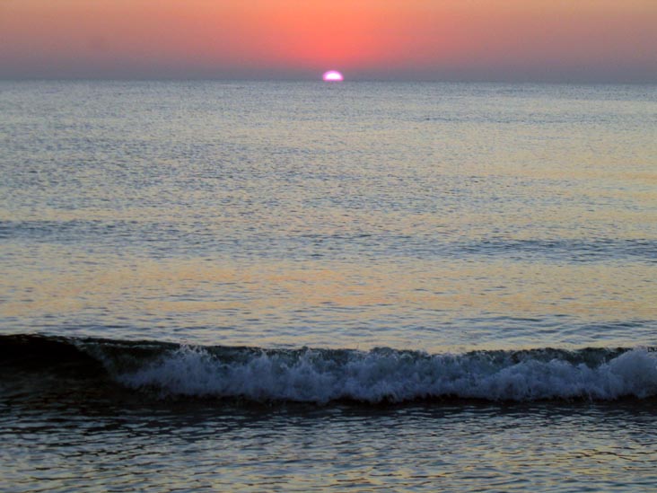 Sunset From Four Winds Beach Resort, Longboat Key, Florida, November 11, 2007, 5:42 p.m.