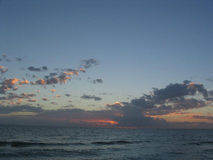 Sunset From Four Winds Beach Resort, Longboat Key, Florida, November 12, 2004