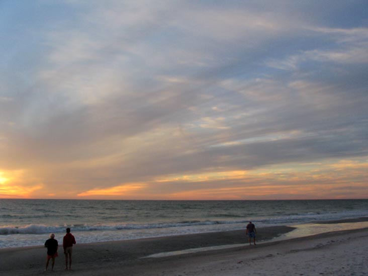 Sunset From Four Winds Beach Resort, Longboat Key, Florida, November 12, 2006, 5:31 p.m.