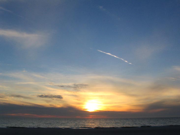 Sunset From Four Winds Beach Resort, Longboat Key, Florida, November 13, 2006, 5:27 p.m.