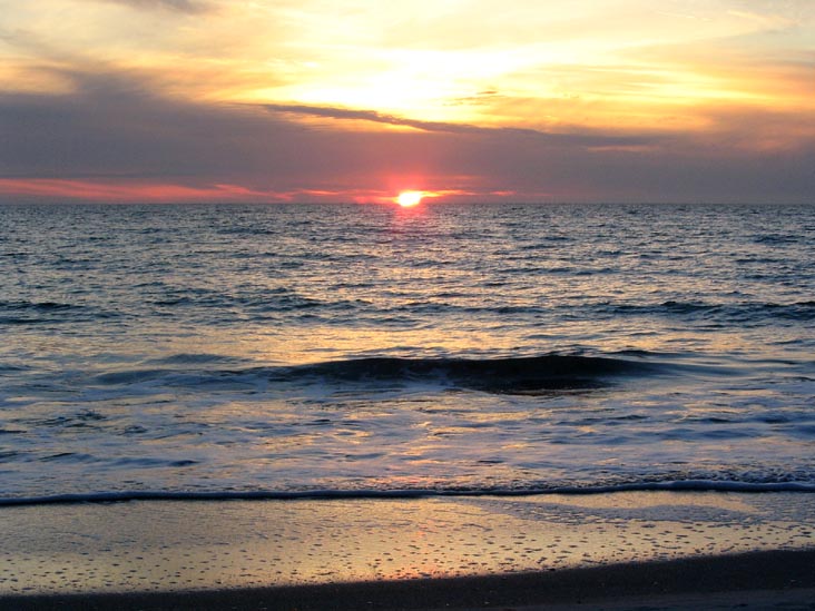 Sunset From Four Winds Beach Resort, Longboat Key, Florida, November 13, 2006, 5:35 p.m.