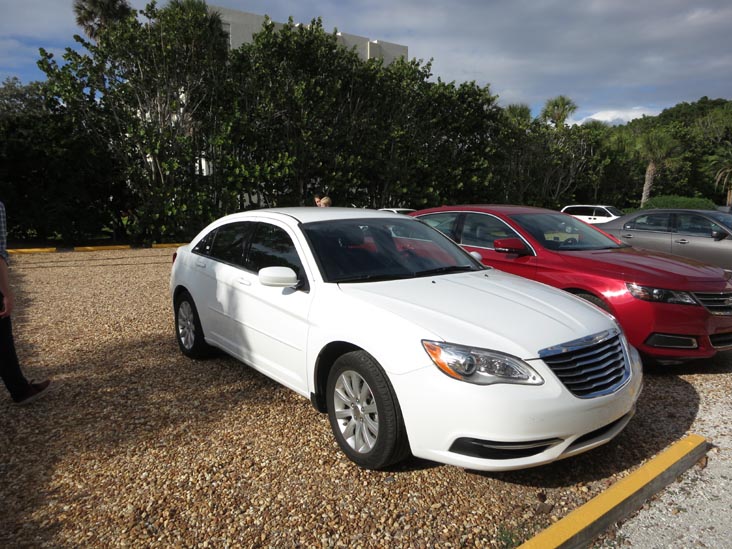 Rental Car, Four Winds Beach Resort, 2605 Gulf of Mexico Drive, Longboat Key, Florida, November 9, 2013