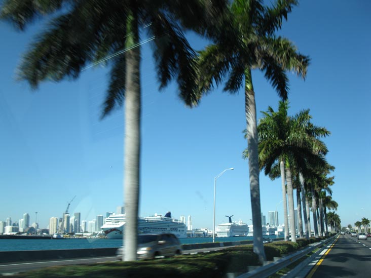 Port of Miami From MacArthur Causeway, Miami, Florida