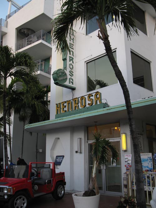 Henrosa Hotel, 1435 Collins Avenue, South Beach, Miami, Florida