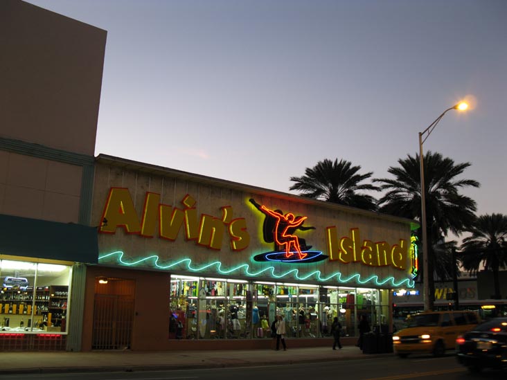 Alvin's Island, 200 Lincoln Road at Collins Avenue, South Beach, Miami, Florida