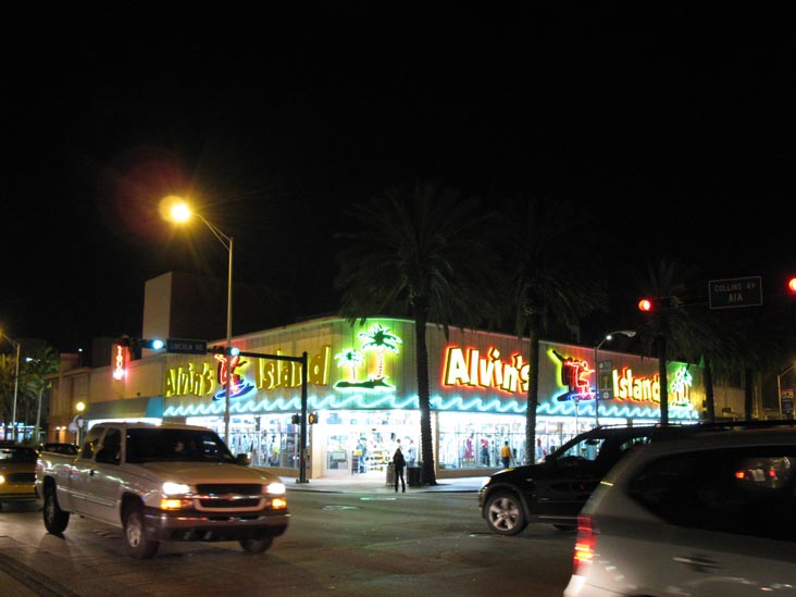 Collins Avenue and Lincoln Road, SW Corner, South Beach, Miami, Florida
