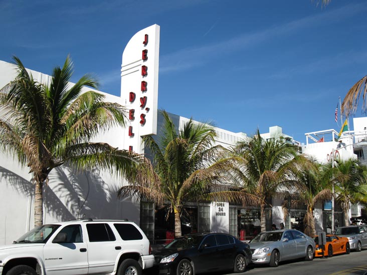 Jerry's Deli, Espanola Way and Collins Avenue, NE Corner, South Beach, Miami, Florida