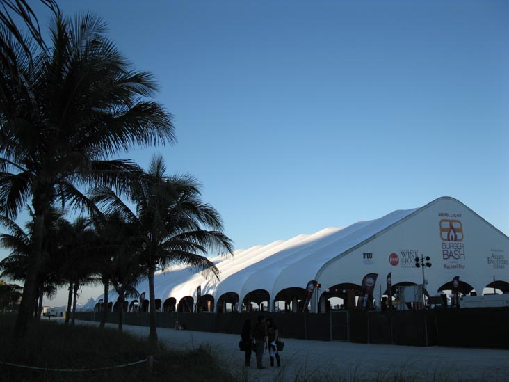 Burger Bash Tent, South Beach Wine & Food Festival, South Beach, Miami, Florida, February 25, 2010