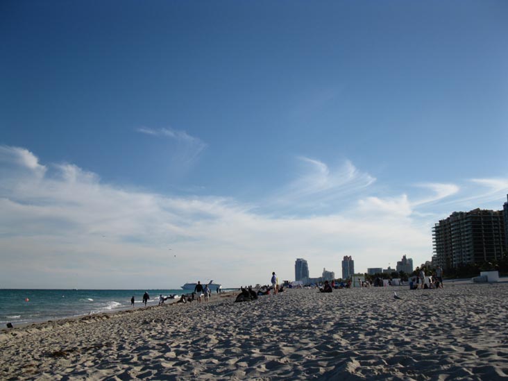 Beach Near Delano Hotel, South Beach, Miami, Florida, February 26, 2010