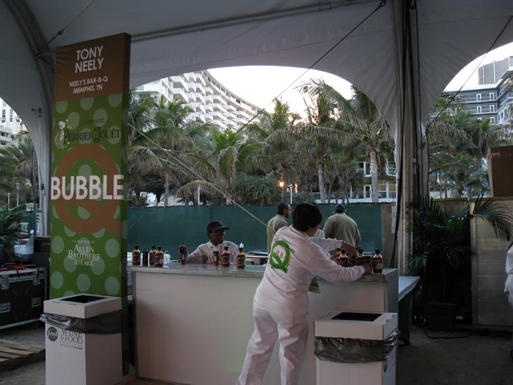 Bubble Q, South Beach Wine & Food Festival, South Beach, Miami, Florida, February 26, 2010